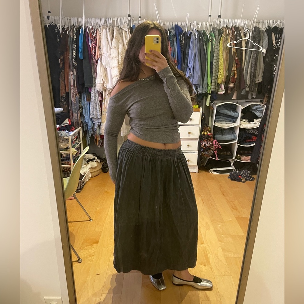 Zara Asymmetrical Long Sleeve Top